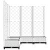 VidaXL Planter with Trellis White 120x120x121.5 Cm PP 153287