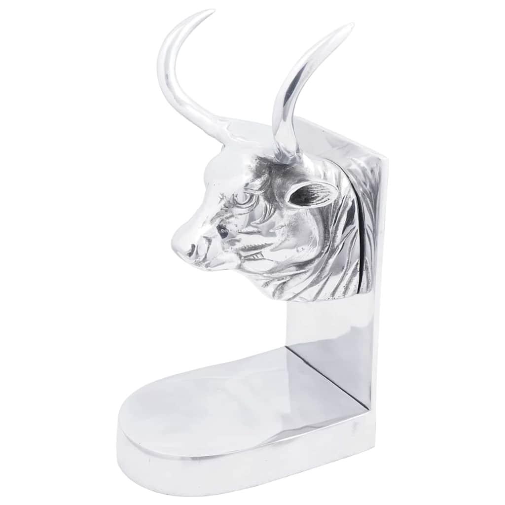 Bookends 2 pcs Silver 17 x 15 x 27 cm Aluminum
