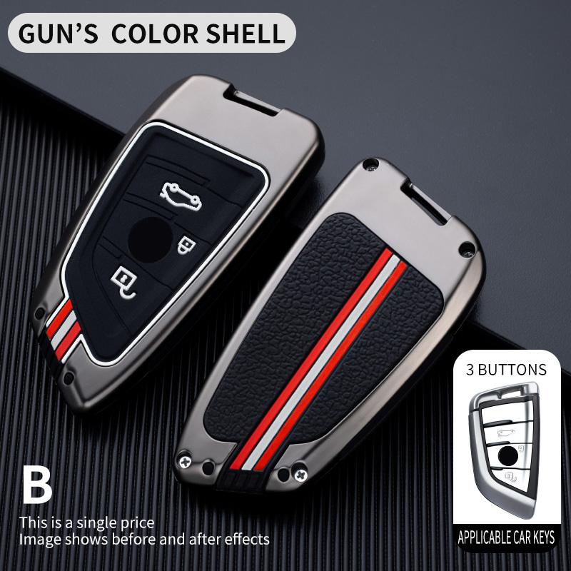 Metal Car Key Case Cover for BMW 520 F10 F30 F18 118i 320i 1 3 5 7 Series X3 F25 X4 M3 M5 Keychain Bag Shell Accessories Holder