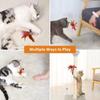 Silicone Cat Feather Collar Toy Feather Collar Hands Free Toy New Interactive Cat Toys  Cat