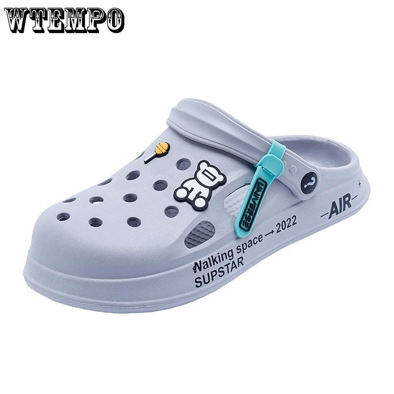 Модные удобные дышащие классные тапочки Quick Step, пляжная обувь, тапочки с сумкой, сандалии