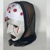 Mask Frightening Nun Costume Synthetic Latex Street Style Horror Accessory Realistic Details Halloween Horror Theme Events