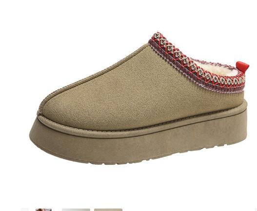 2025 Ботильоны на плоской подошве женские зимние ботинки из замши и плюша теплые зимние новые толстые модные туфли женские ботинки челси zapatillas mujer