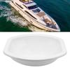 404x384x130мм Белая раковина-чаша Современный акрил Отверстие для слива 40 мм для караванов, кемперов, яхт, ванной