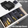 8 шт./комплект Органайзеры для ящиков Коробка для хранения Фетровые контейнеры для хранения Корзина для игрушек Кубы для полок Складные разделители для ящиков Настольные органайзеры