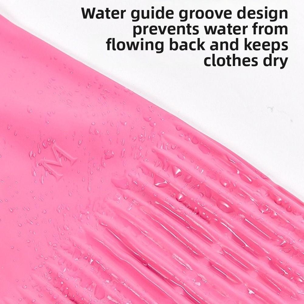 Pink Dishwashing Gloves Thickened Kitchen Gloves Durable Cleaning Gloves Household Cleaning