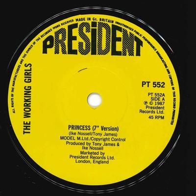 7-дюймовая пластинка WORKING GIRLS - Princess PT552 President Recor 1987 UK Dance & Electronica Б/У