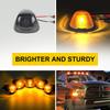 5PCS Cab Roof Marker Lights 10LED Amber Top Clearance Running Lights For Ford F-250 F-350 1999-2016 Super Duty Pickup Trucks SUV