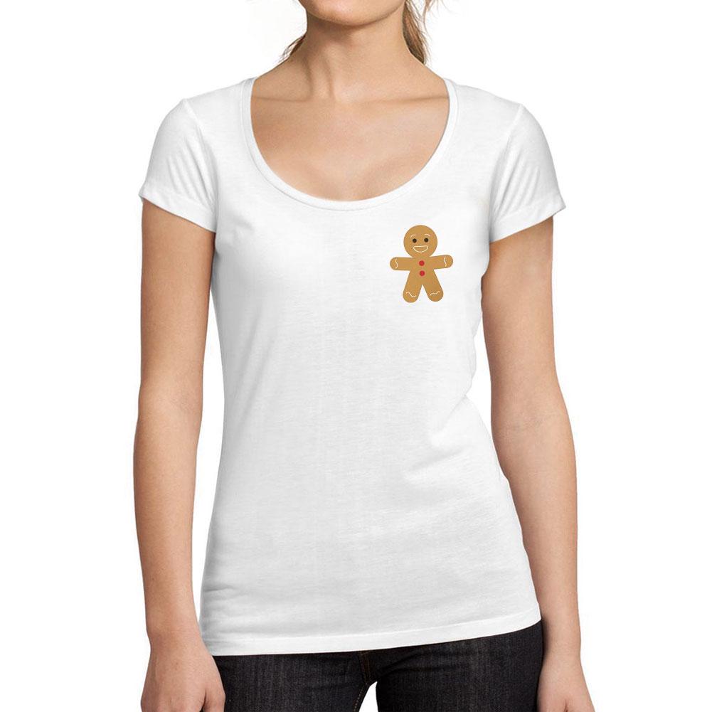 ULTRABASIC - Femme Graphique Petit Biscuit T-shirt Noel Cadeau Idees Tee