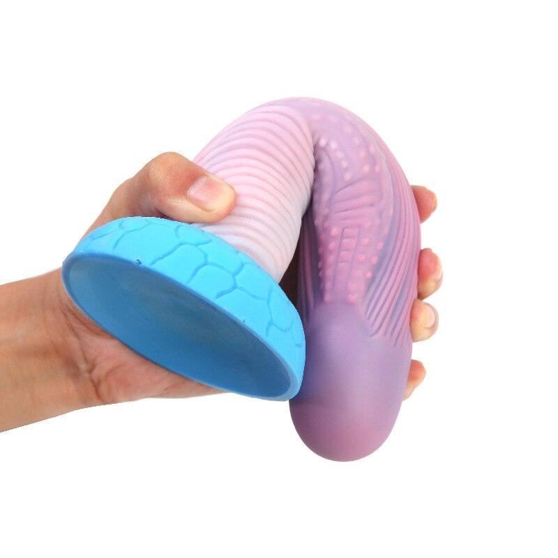 Силиконовая анальная пробка, мягкий фаллоимитатор, анальный расширитель, женский мастурбатор, секс-игрушка для взрослых, большой член, реалистичный пенис, ремешок на члене