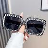 Women'S Anti-Ultraviolet Sunglasses, Large-Frame Diamond-Encrusted Sunglasses, Women'S Outdoor Sunscreen Glasses