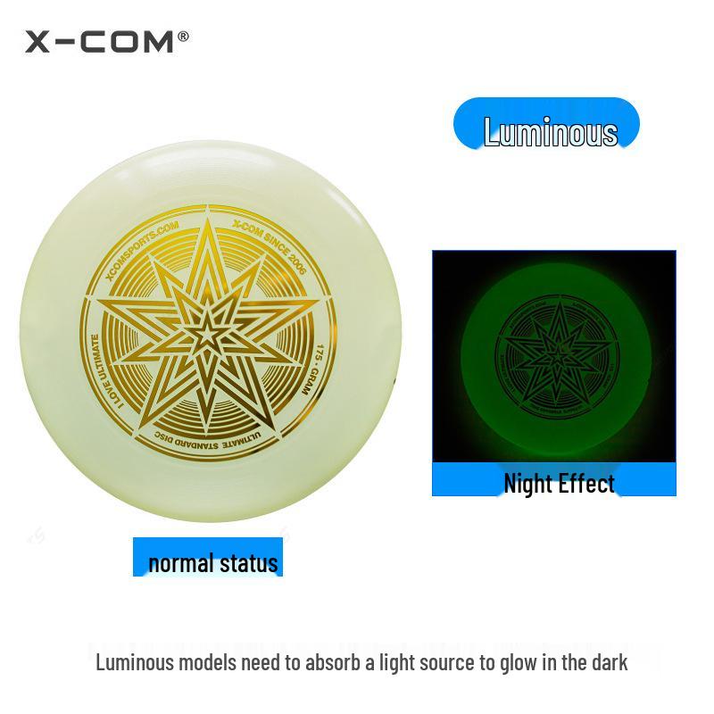 XCOM Ike 175g Luminous X-Star Frisbee - Ultimate Competition & Parent-Child Outdoor Game