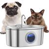 3.2 L Cats Drinking Fountain with with Viewable Window Pet Water Dispenser with Recirculate Filter for Clean Water