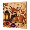 Autumn Holiday Decoration Halloween Faux Pearl Art Kit, 3D Painting DIY Spooky Relaxing Hobby for Lovers Cute Ghost Pumpkin Craft Set Adults,