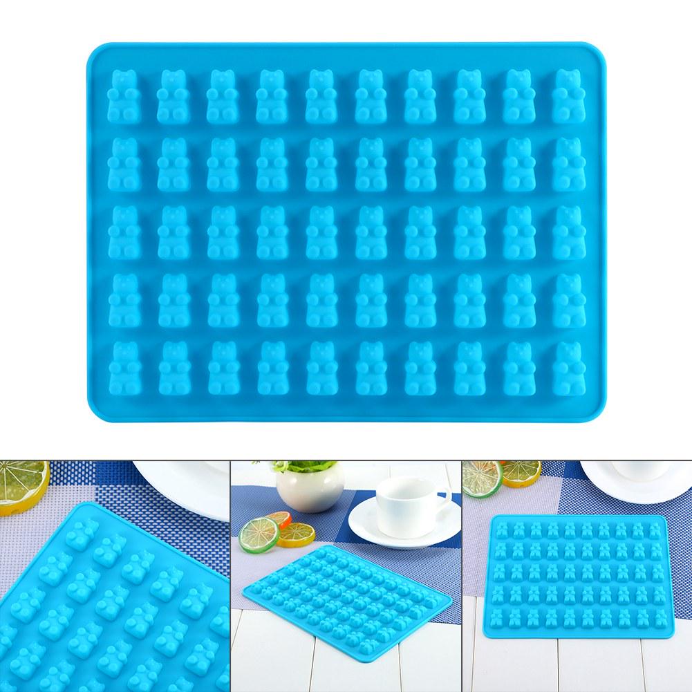 50 Gummy Maker Cavity Bear Mold Novelty Silicone Chocolate Candy Ice New Tray XL