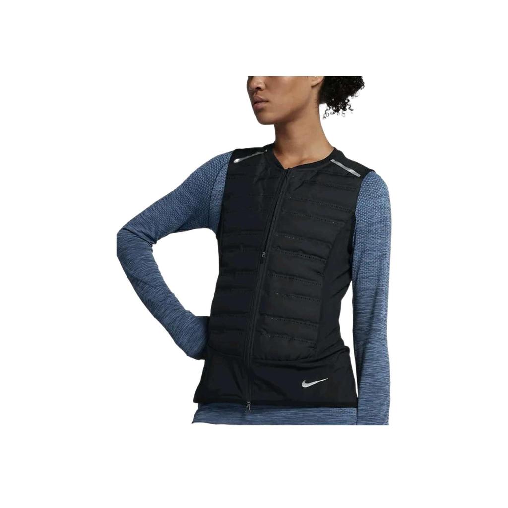 Nike Жилет для женщин Running Series Color Block Zipper Mesh Reflective, черный 856638-010