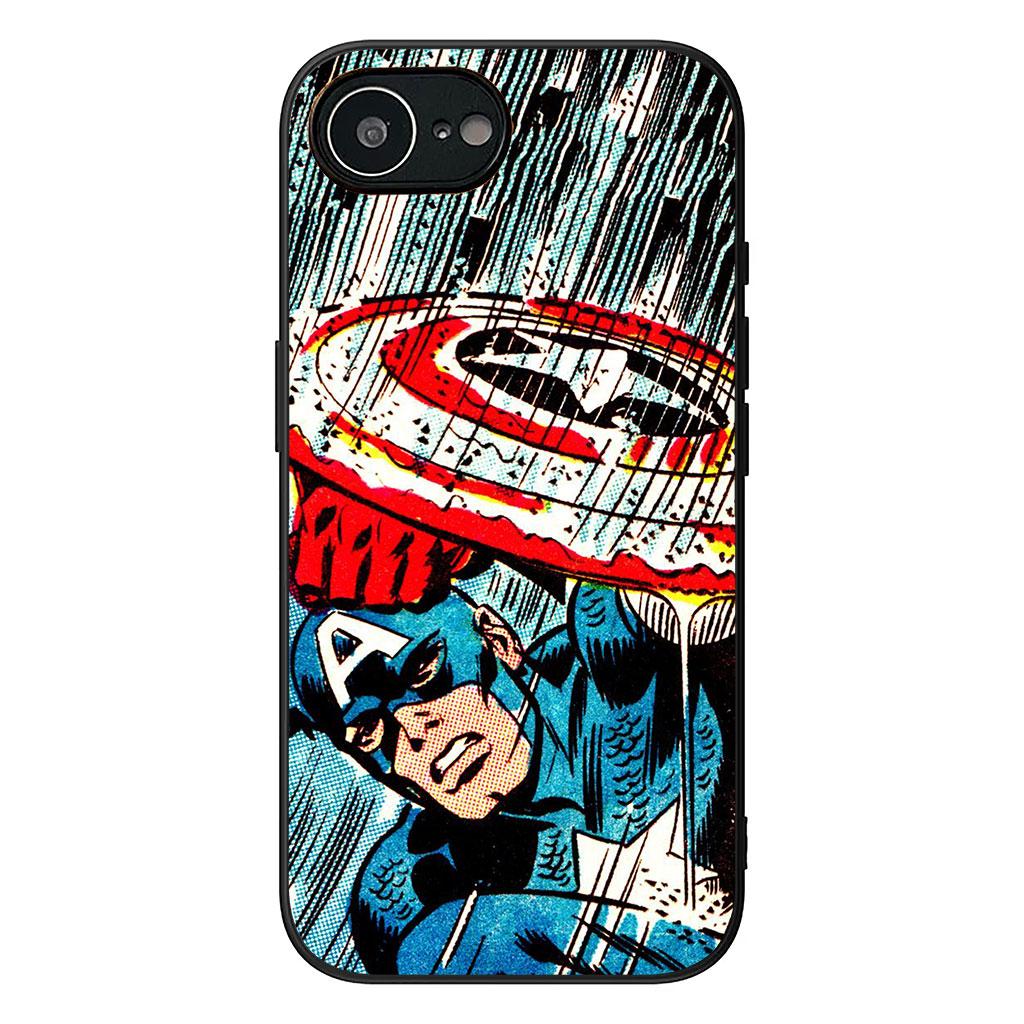 Marvel Captain America Shield Cover Phone Case for Xiaomi Redmi Note 14 12 13 ProPlus A4 A3 Pro Plus 12C 13C 14C 5G
