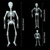 Luminous Hanging Skeleton Decoration Scary House Scary Pendant Props Halloween Party Yard Garden Decoration Glow Fake Skull