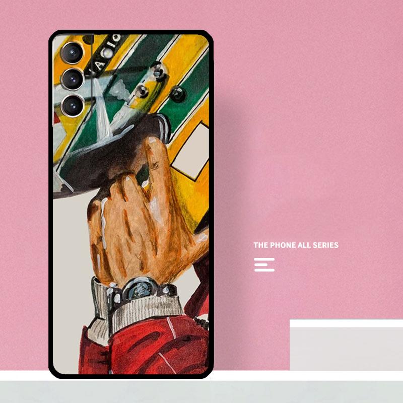 Racing Ayrton Senna Phone Case For Samsung Galaxy S24 S26 Ultra S20 S21 S22 S23 S25 Plus S10 S25 FE Cover Coque