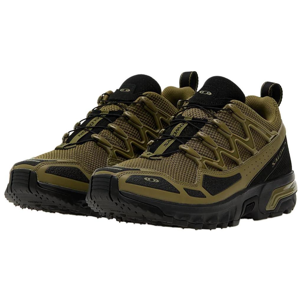 SALOMON ACS+ Низкие уличные ботинки мужские Оливково-зеленые 477312