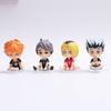 High Quality 8pcs Sitting Volleyball Boys Miniature Figures Hinata Shoyo Kageyama Tobio
