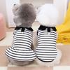 Полосатая одежда для питомцев, одежда для собак, весна, осень, лето, для кошек, для маленьких собак, парный жилет, юбка
