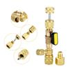 Valve Core Remover Installer Kit with Dual Size 1/4" & 5/16" Port, Schrader Valve Tool for R22 R410a  R134A R12 R32 Refrigerant