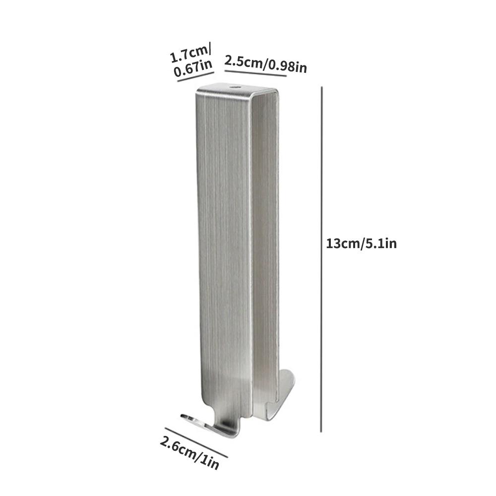 Двусторонний крючок для душевой двери из нержавеющей стали, вешалка для полотенец на стеклянную дверь, для установки на стену ванной комнаты или на стеклянную дверь