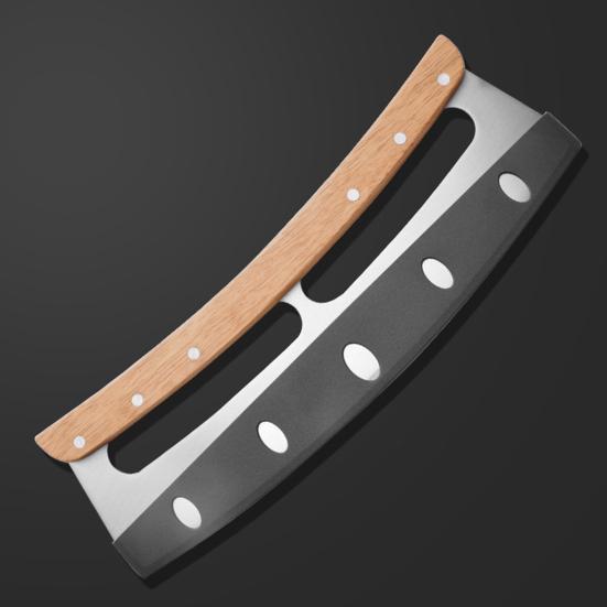 Нож для пиццы Rocker Blade Острый нож для пиццы Rocker Slicer из нержавеющей стали с защитным чехлом Аксессуары для печи для пиццы