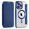 For IPhone17Pro Flip Leather Case for Apple 16 Electroplated Magnetic Phone Case 15/1413