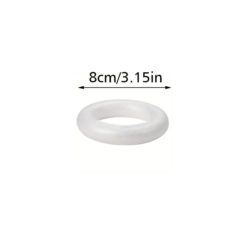 1PC DIY Model Wedding Party Decorations Polystyrene Foam Ring Festival DIY Supplies Round Ring ForDIY Crafts 5/7/8/10/12/15/20cm