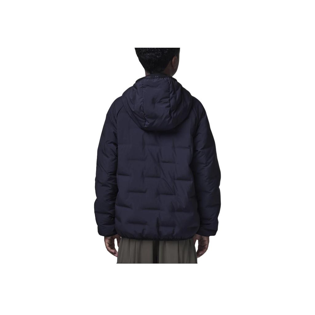 Jordan Удобная мягкая теплая куртка-пуховик с капюшоном Детская верхняя одежда Синий Черный HQ7152-010