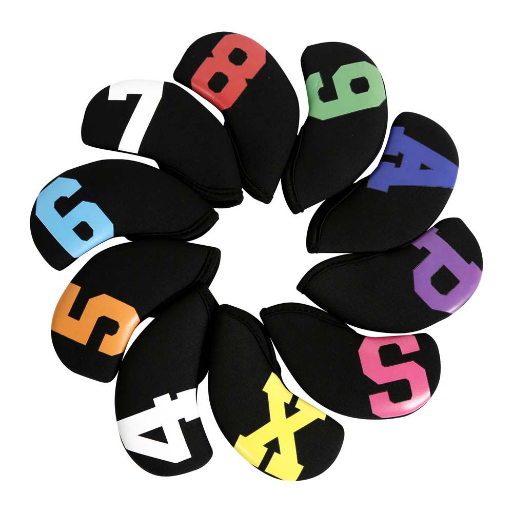 Golf Putter Accessories Golf Iron Headcover Golf Iron Covers Set Golf Head Cover Protector Case