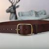 Ремень Кожаный Модный Джинсовый Декоративный Мужской И Женский Ремень Кожаный Ветер Коричневый Корейский Простой Ремень