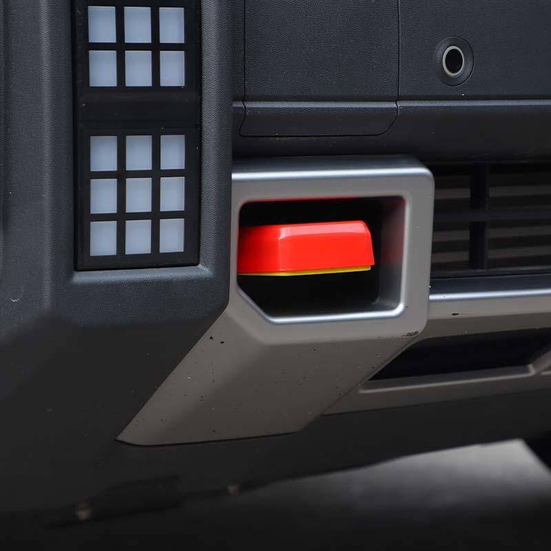 Накладка-декорация на передний бампер автомобиля, крюк для буксировки, для Jetour Traveler 2023+ / Jetour Shanhai T2 2024+, внешние аксессуары, АБС-пластик