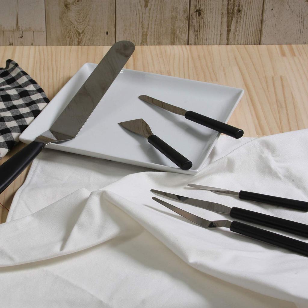 Shimizu Cutlery Industry Mini Spatula 60mm Black No.4