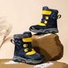 Autumn/Winter Kids Snow Sneakers Boys Plus Fleece Winter Boots Outdoor Non-slip Girls Teenagers Snow Boots