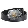 R Letter Belt Buckle Plate Buckle Cowhide Belt Casual Fashion Jeans Belt Style Variety