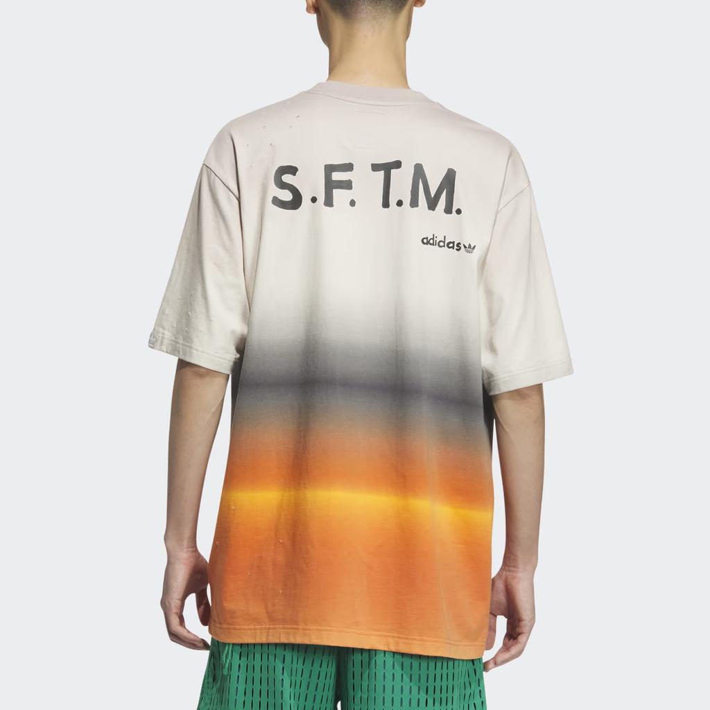 Adidas Рубашка с короткими рукавами X Song For The Mute Бежевые/оранжевые топы унисекс, разноцветные IU3296