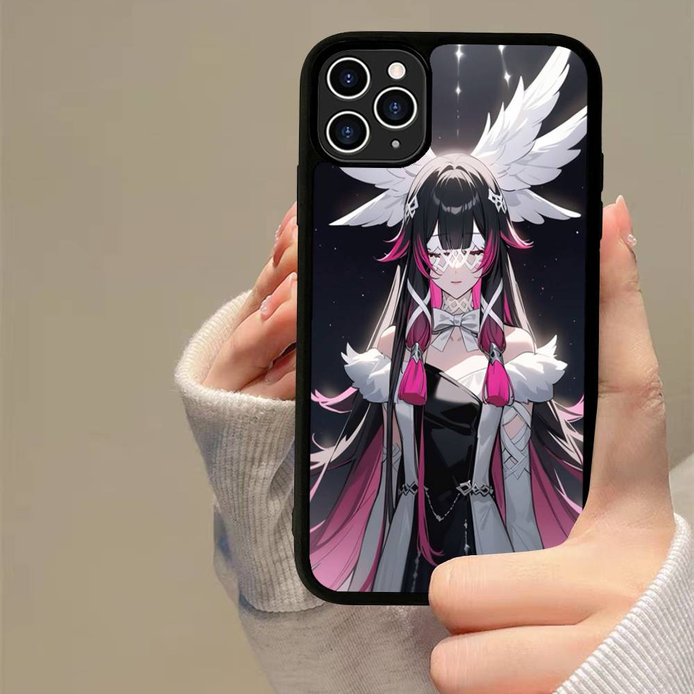 Чехол для телефона Genshin Impact Коломбина PC+TPU Для iPhone 17 16 15 14 13 12 11 Pro Max Plus Кавайный Мультяшный Чехол