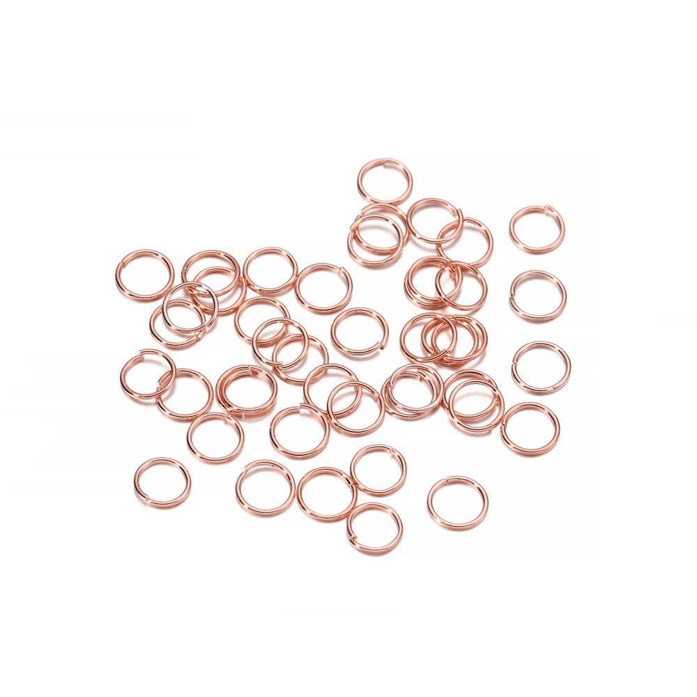 200pcs/Lot 3-10mm Metal Open Single Loops Jump Rings Split Rings DIY Jewelry Making Accessories Findings for Necklace Bracelet