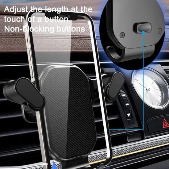 Автомобильное крепление для телефона на вентиляционном отверстии, сверхстабильное, простое в установке, надежное удержание, прочный, антикоррозийный, износостойкий автомобильный держатель для телефона
