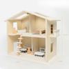 Kids' Wooden Dollhouse Castle Villa Playset - Perfect Birthday Gift