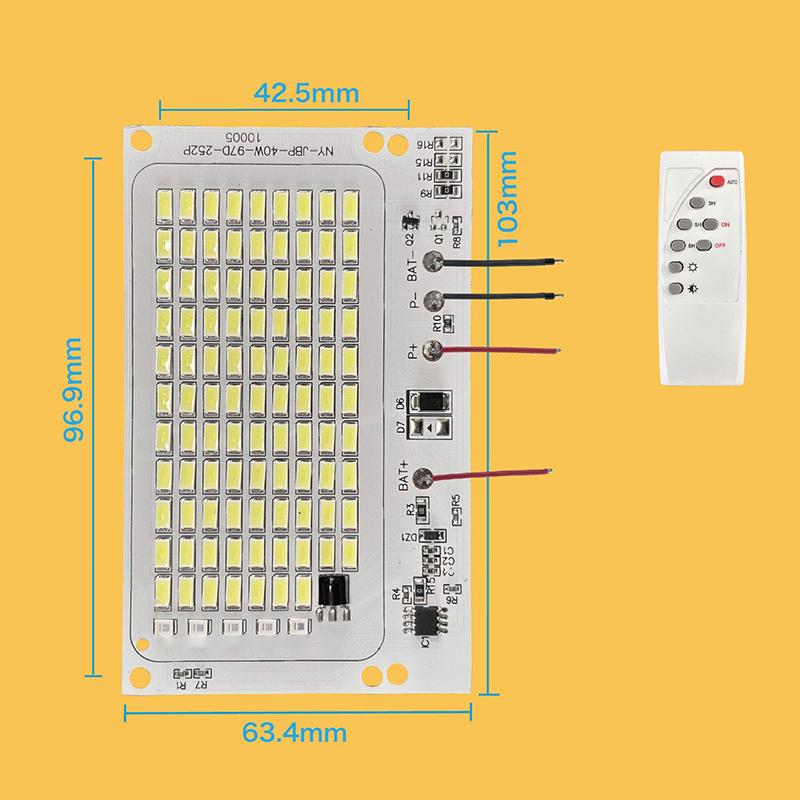 10 Вт-600 Вт Светодиодный уличный солнечный 2835 5730 Высокая яркость Шарик Проекционный свет Интегрированный источник света Световая панель