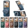 Магнитный чехол для Magsafe Samsung Galaxy Z Flip 7 6 5 4 3 Z Fold 7 6 5 4 3 Macsafe Кольцо 360° Вращающаяся Невидимая Подставка Обложка