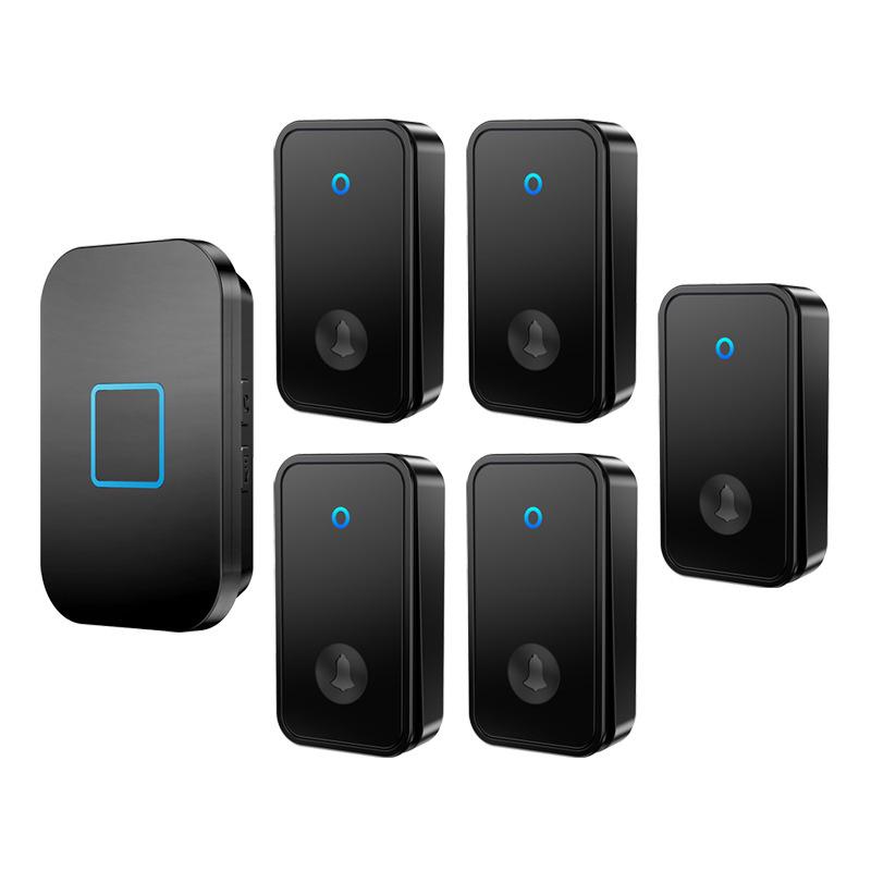 Battery-Free Wireless Doorbell with Remote, Long-Range Call Button for Home and Elderly Use