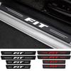 4pcs Car Sill Pedal Rear Bumper Protection Stickers for Honda FIT Logo 2021 2020 2019 2018 2017 2016 2015 2014