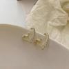 1 Pair Trendy Simple Earrings For Women Girl Heart Ear Stud For Women Girls