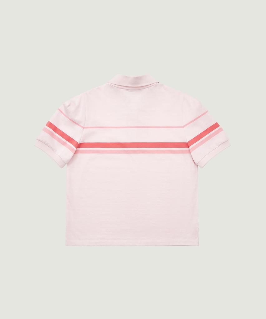 GROVE Футболка с воротником-стойкой на молнии 26Ss Liam (розовый)