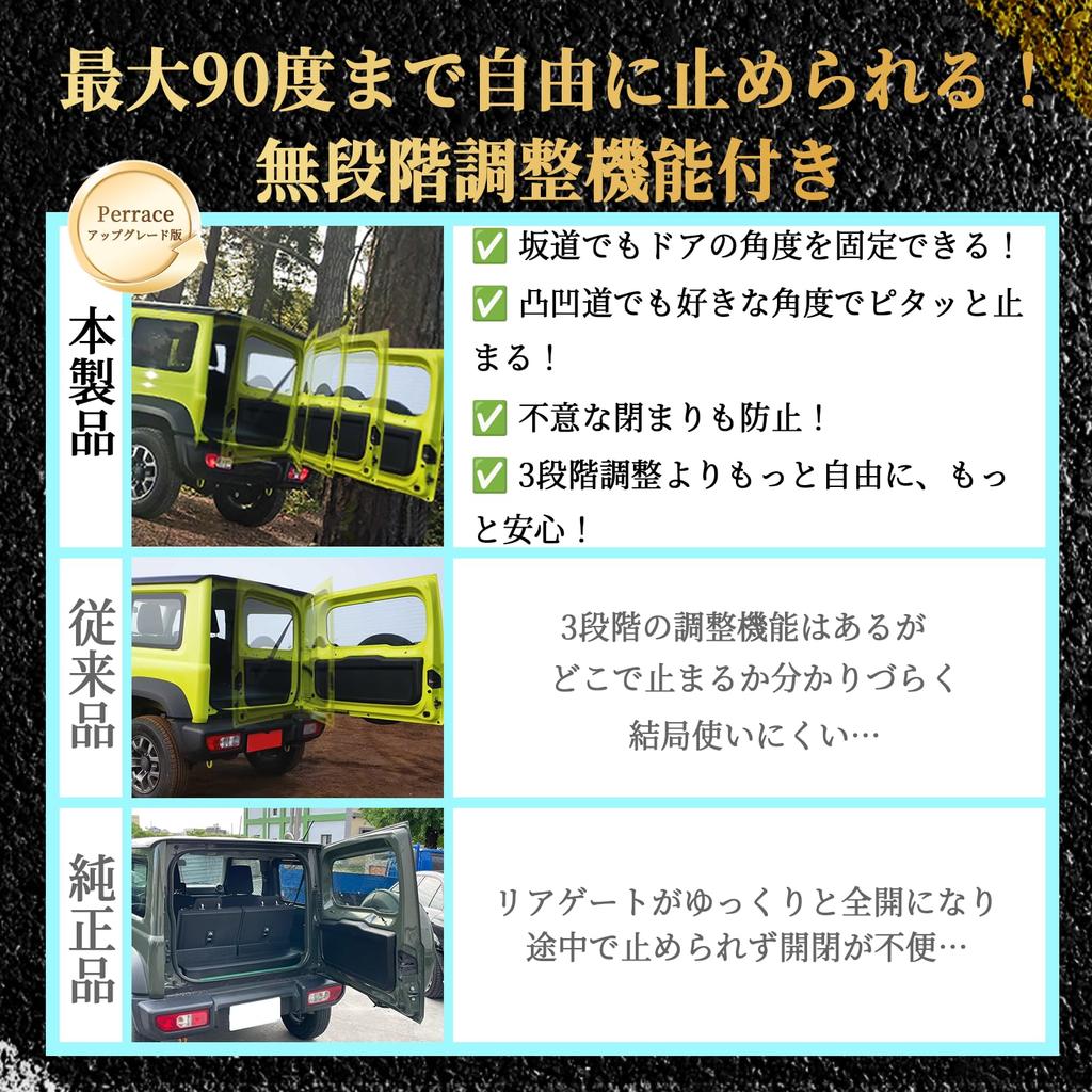 Инструменты Perrace Демпфер задней двери Jimny с функцией свободной остановки для Suzuki Jimny Sierra и до 90 Бесступенчатая свободная остановка Оригинальная замена Гидравлический